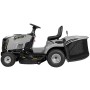 Texas Benzin-Rasentraktor Premium TTC102H, Rasentraktor mit Fangkorb, Seitliche Ansicht.