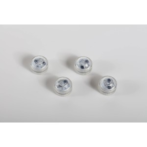 4er Set LED Outdoor Teelichter Espira mit Fernbedienung, spritzwassergeschützt.