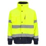 Herock Hochsichtbare Jacke Tarvos, gelb/marineblau, Gr. S. Arbeitsjacke mit Reflektoren für gute Sichtbarkeit.