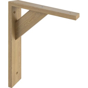 Holzkonsole, Kiefer, 19,5x16,5 cm zur Regalmontage. Regalwinkel für Regalböden im zeitlosen Design.