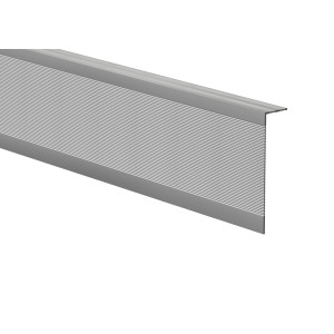 Eloxierter Aluwinkel (23x95x2000 mm) für Terrassendielen, seitliche Verblendung.