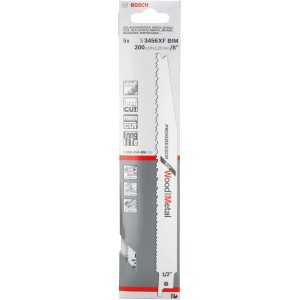 Bosch Säbelsägeblatt S 3456 XF, 5er-Pack für Holz und Metall.