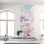 Komar Vlies Fototapete Clouds Panel im Schlafzimmer, Wolken in Pastellfarben.