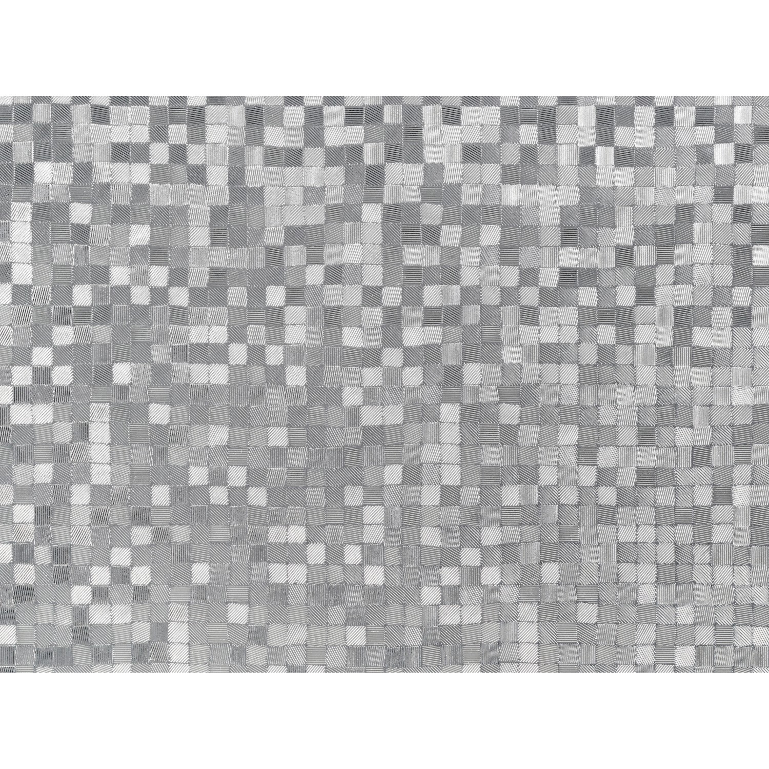 d-c-fix Static Windows Stripes Sunrise Klebefolie mit Schachbrettmuster, silberfarben.