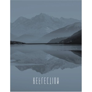 Komar Wandbild Word Lake Steel 40 x 50 cm