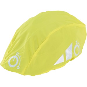 Gelber, reflektierender Regenüberzug für Fahrradhelme von Prophete.