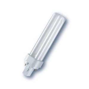Osram Energiesparlampe G24d-3, 26W, neutralweiß, für Wohn- und Essbereich.