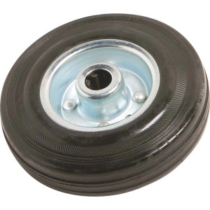 OBI Vollgummi-Rad, 125 mm, mit Metallfelge für universellen Einsatz, Tragkraft 100 kg.