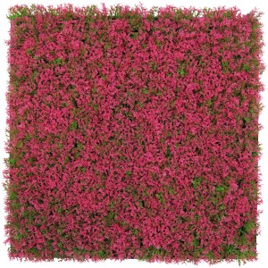 Jangal Wandpaneel Modular Wall Pink Design Grass, 52x52cm, für kreative Wanddekoration.