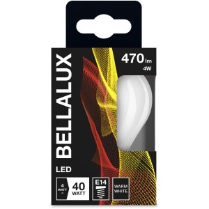 Bellalux E14 LED-Leuchtmittel in Tropfenform, 4W, 470lm, warmweiß, für stimmungsvolle Beleuchtung.