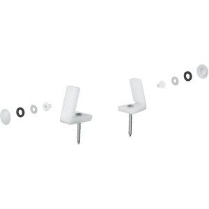 Grohe Befestigungs-Set für Bidet/WC Montage, bestehend aus zwei Halterungen und Zubehör.