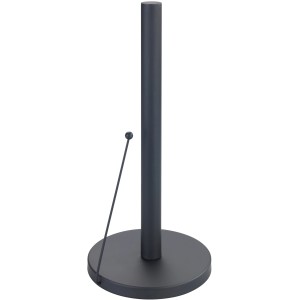 Wenko Küchenrollenhalter Clayton Pulverbeschichtetes Metall Ø 15 x 33 cm Schwarz