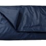 Zusammengefaltete, dunkelblaue OBI Halbgarage Größe M zum Schutz vor Witterungseinflüssen.