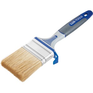 LUX Flachpinsel 40mm für Dispersionsfarbe mit Eimerhaken. Ideal zum Streichen ebener Flächen.