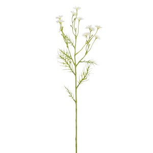 Cremefarbene Mica Kunstblume Margerite, 71 cm, detailgetreue Kunstpflanze für Deko.