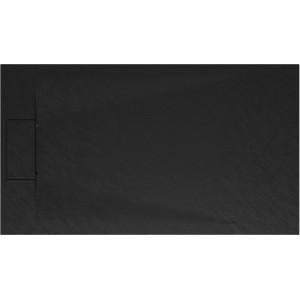 Rechteckige, anthrazitfarbene Schulte Duschwanne ExpressPlus Extraflach 140x80 cm aus Mineralwerkstoff.