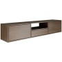 Selsey TV-Hängeboard Framme 150 cm mit Ablage Holzoptik Walnuss