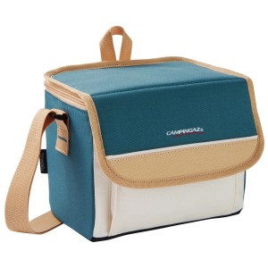 Campingaz Kühltasche Fold'N Cool Minimaxi, 5 l, weiß-türkis, mit Tragegurt. Ideal für Camping & Outdoor.