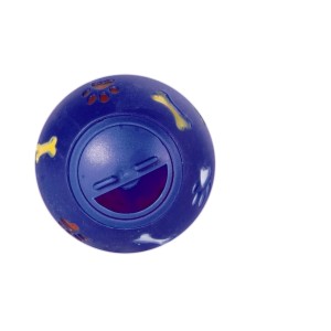 Roter Trixie Snackball aus Kunststoff, ø 7 cm, befüllbarer Futterdummy für Hunde.