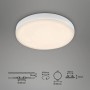 Weiße Briloner LED Einbauleuchte Plat, Ø 10cm, warmweißes Licht. Ideal als Deckenlampe.