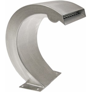 Ubbink Mamba S LED Wasserfall aus Edelstahl für Teich & Pool mit warmweißen LEDs.