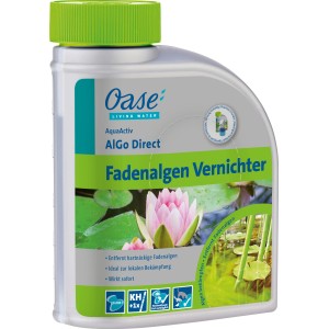 Oase AquaActiv AlGo Direct Fadenalgenvernichter 500ml für die Teichpflege.