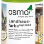 Dose Osmo Landhausfarbe Weiss, Wetterschutzfarbe für Holzfassaden und Gartenmöbel.