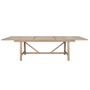 Bizzotto Ausziehtisch Kalimera, 212/285 cm, Desert, Gartentisch mit Holzoptik und Keramikfliesen.