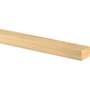 Flachleiste aus Lärche, 18,7x28x2000mm, ideal für Bastelarbeiten und zur Gestaltung im Innen- und Außenbereich.