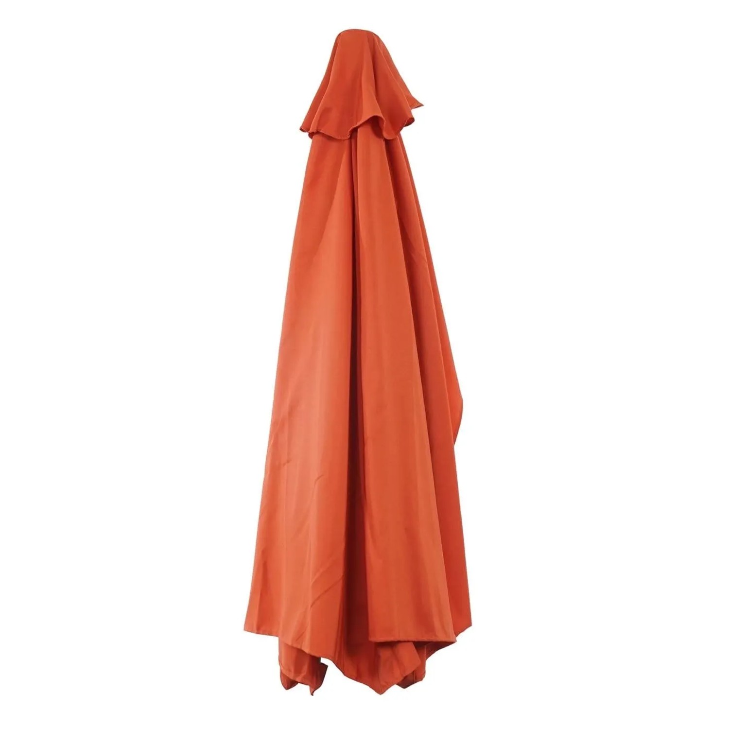 Oranger Bezug für MCW Sonnenschirm Parla Halbrund, 270 cm. Ersatzbezug aus Stoff/Textil.