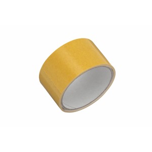 Gelbes LUX Verlegeband, 5 m x 50 mm, doppelseitiges Klebeband für Bodenbeläge.