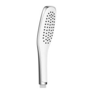 Schütte Handbrause Roma, weiß/chrom, für die Dusche. Elegante Brause mit Antikalk-Noppen.