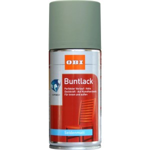 OBI Buntlack Spray LH Salbeigrün, seidenmatt, 150ml Dose.
