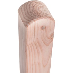 Pfosten aus Lärche mit Rundkopf, 190 cm, für Zaunbau & Sichtschutz.