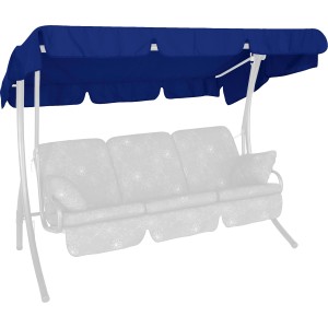 Blaues Sonnendach 145x210 cm für Hollywoodschaukel. Swingtex-Gewebe.