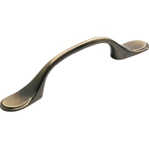 Möbelgriff 921, Metall, altmessingfarbig, für Schränke und Schubladen