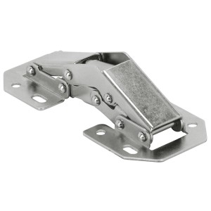 Hettich Aufschraubscharnier mit Feder, 12er-Set, für Möbelbau ohne Topfbohrung.