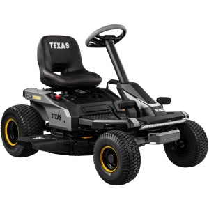 Texas Akku-Rasentraktor Epsilon R7600Li, 76 cm Schnittbreite, 72 V Akku, mit großem Sitz.