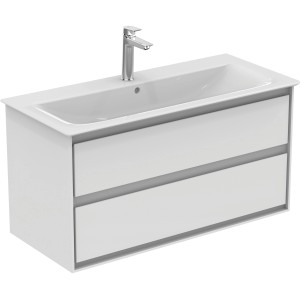 Ideal Standard Connect Air Waschtischunterschrank, 1000mm, weiß, mit 2 Auszügen.