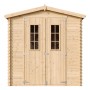 Timbela Holz-Gartenhaus M343C 3,53 m² mit kleinen Fenstern ohne Boden
