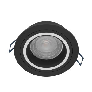 Eglo LED-Spot Carosso-Z, RGB/CCT, Ø 9,3 cm, schwarz-weiß. Smarte Deckenleuchte für individuelles Licht.