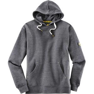 Roadsign Herren Sweatshirt in Anthrazit-Melange mit Kapuze und Kängurutasche.