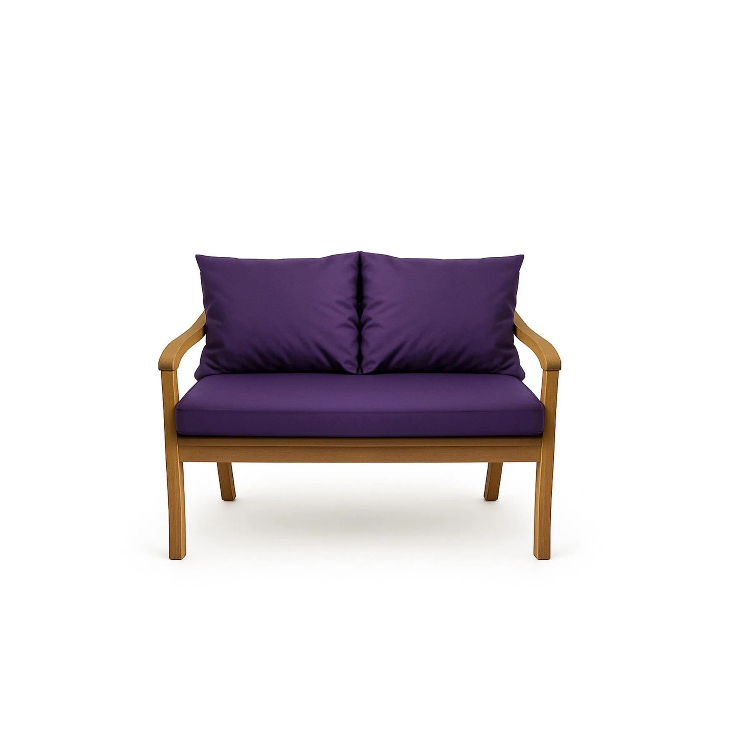 Violettes Setgarden Bankkissen für 2-Sitzer Gartenbank, bestehend aus Sitz- und Rückenkissen.
