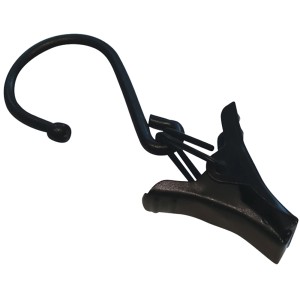 Gardinia Seilklammer, schwarz-matt, für Seilspanngarnituren, 20er-Pack.