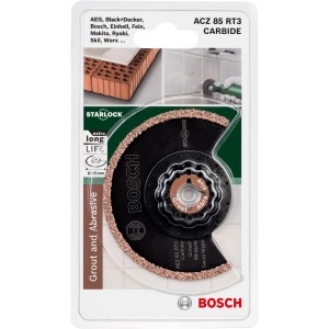 Bosch Segementblatt ACZ 85 RT3 für Multifunktionswerkzeuge, zum Ausfräsen von Fugen.