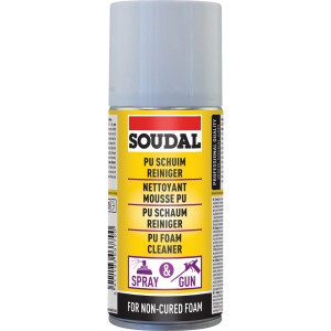 Soudal Schaumreiniger, 150ml Dose zur Entfernung von frischem PU-Schaum.