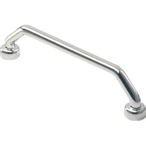 Glänzender, verchromter Möbelgriff 909 aus Metall.