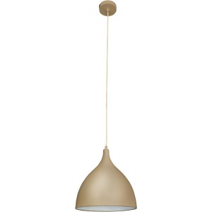 Näve Pendelleuchte Pinhead in Cappuccino: Metall-Hängelampe mit E27 Fassung, Schirm Ø 28cm.