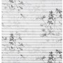 Gardinia Plissee Bella Blätter, 60x130 cm, weiß, mit floralem Muster für Rollos & Raffrollos.