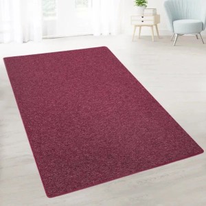 KARAT Teppichläufer London Flacher Schlingenflor Weinrot 67 x 250 cm